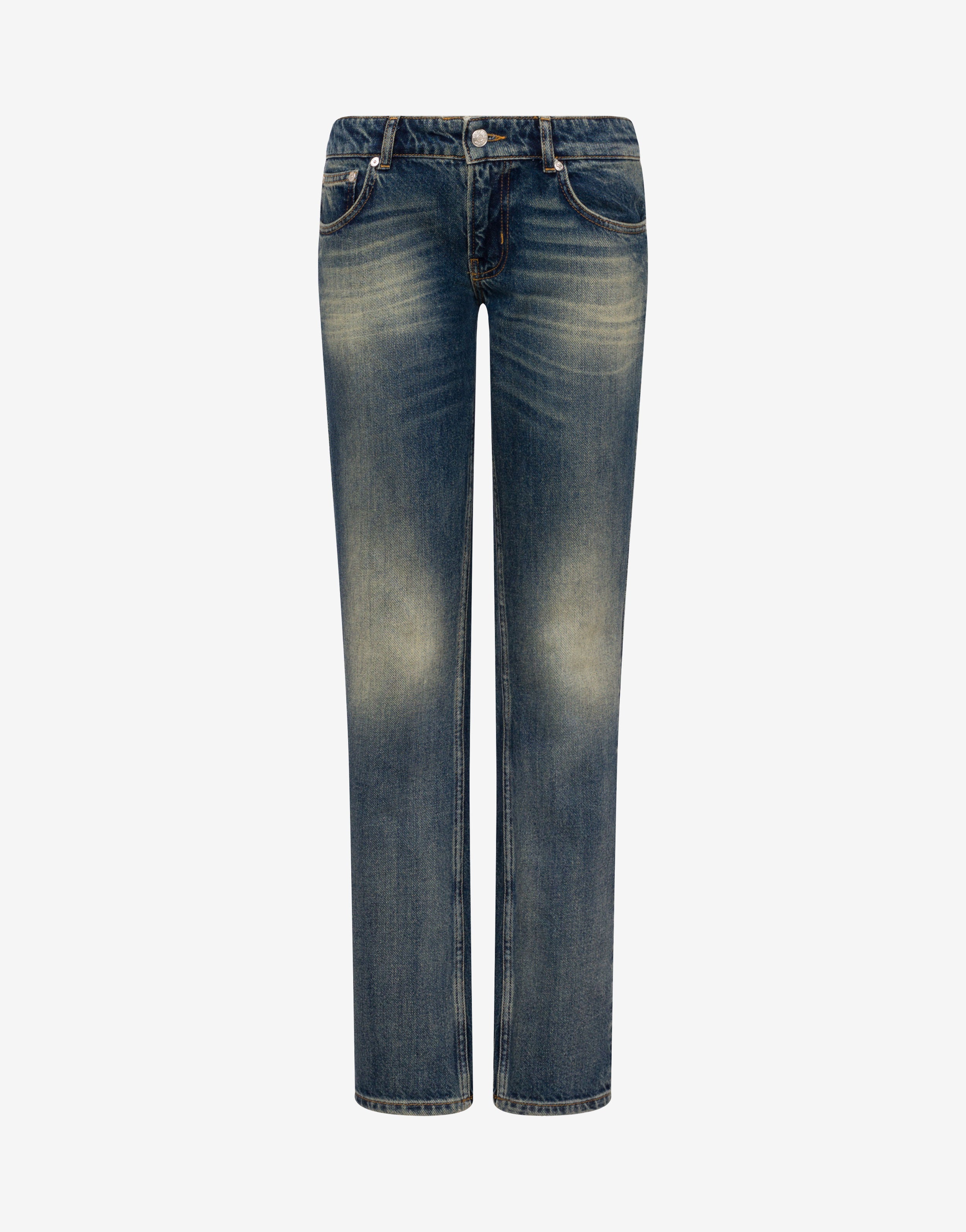 Calças de ganga de algodão