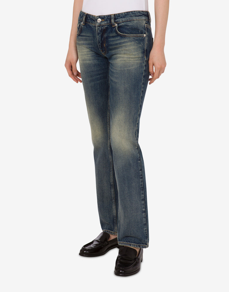 Cotton denim pants Blue Denim Moschino Jeans 1