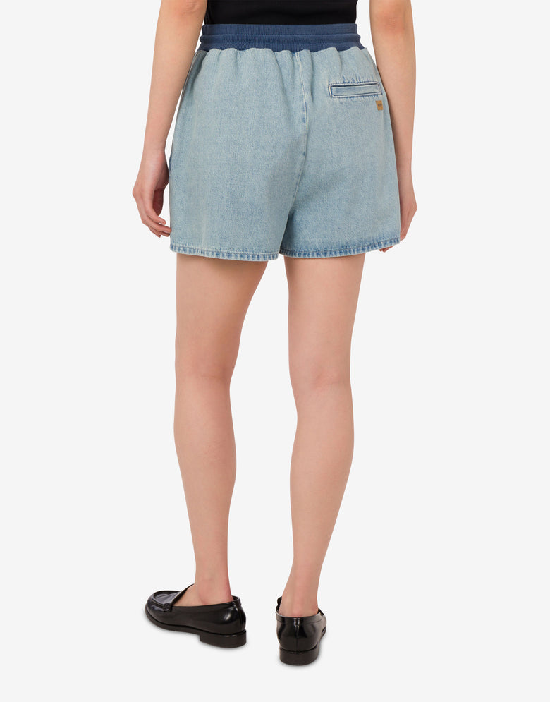 Cotton denim shorts Light denim Moschino Jeans 2
