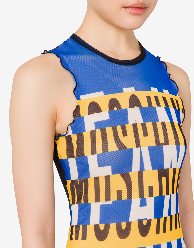 Printed tulle dress Multicoloured Moschino Jeans 3