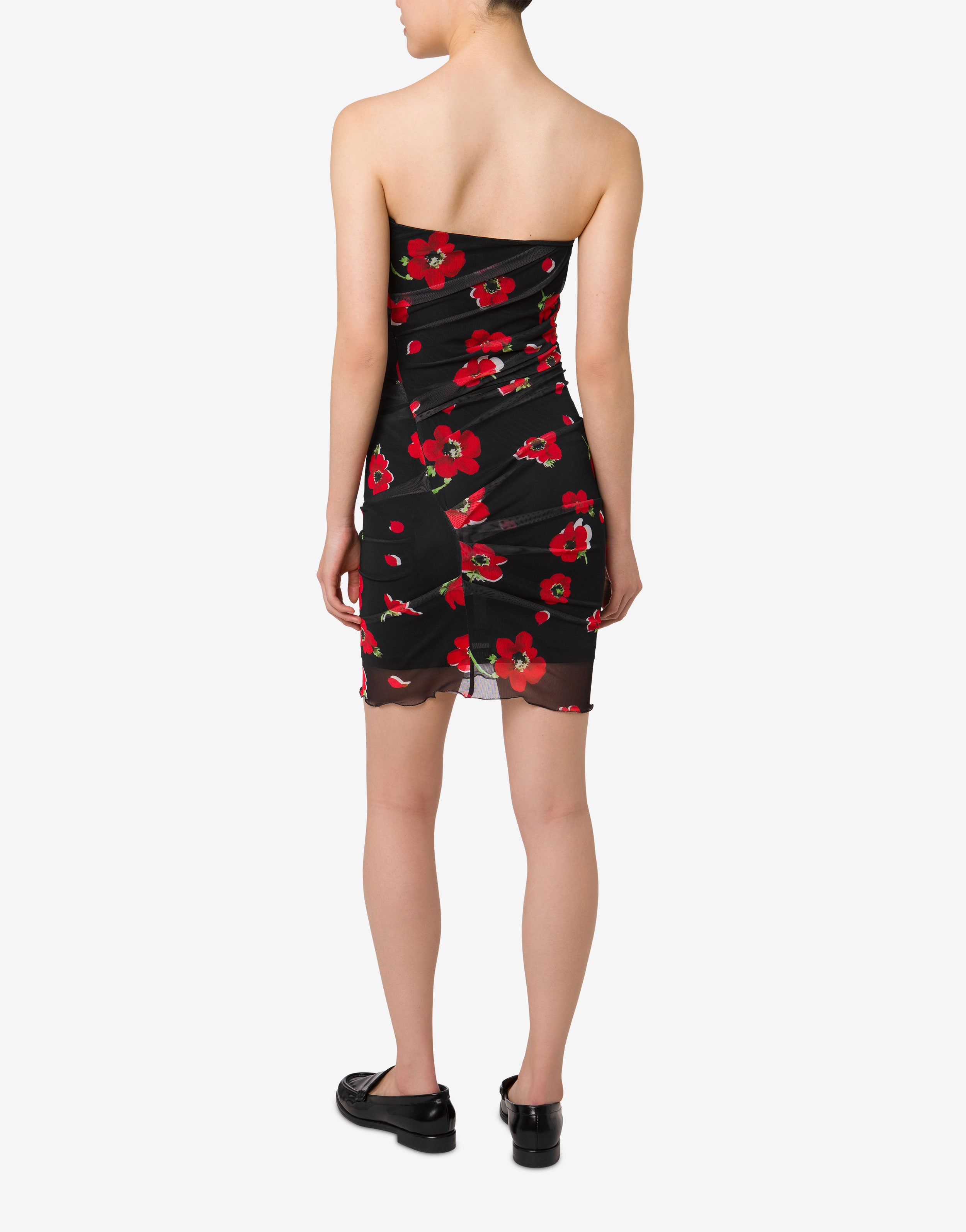 ワンピース MOSCHINO COUTURE Woman Dress Black 04435533 8555 Printed tulle dress Moschino Jeans | Moschino