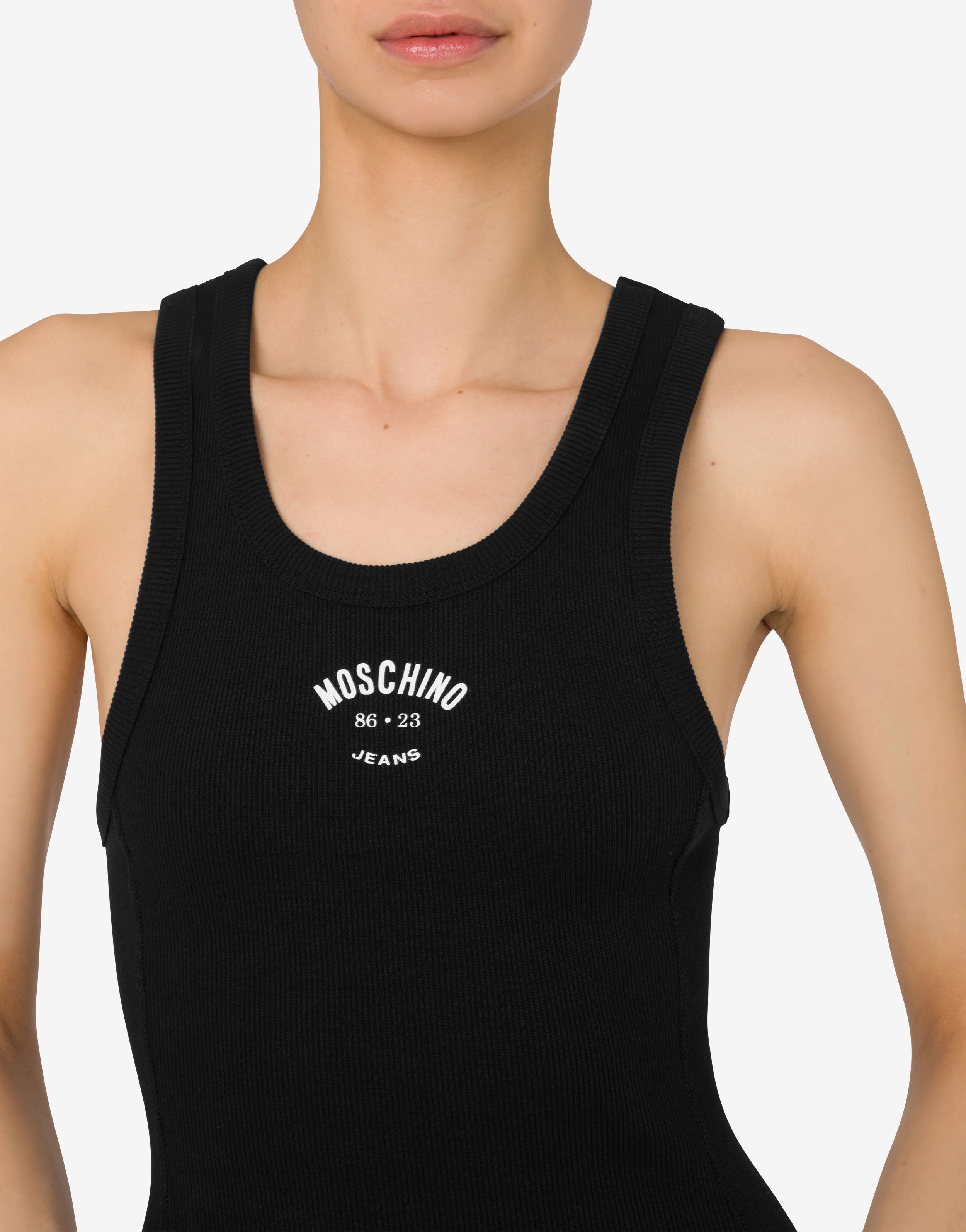 Stretch cotton dress Moschino Jeans | Moschino