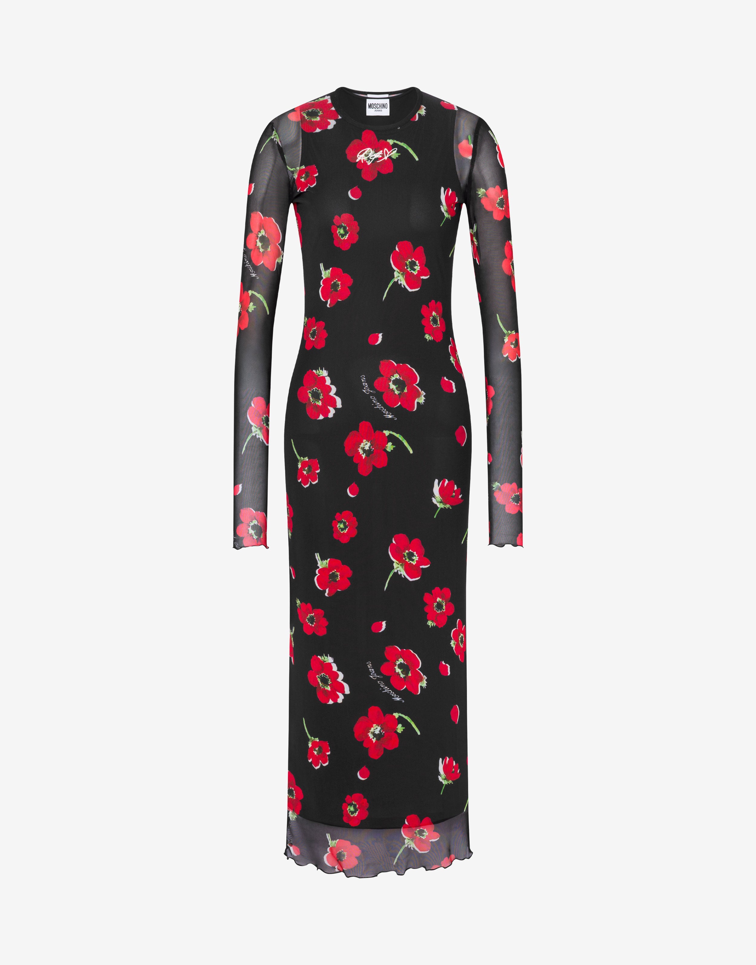 Printed tulle dress
