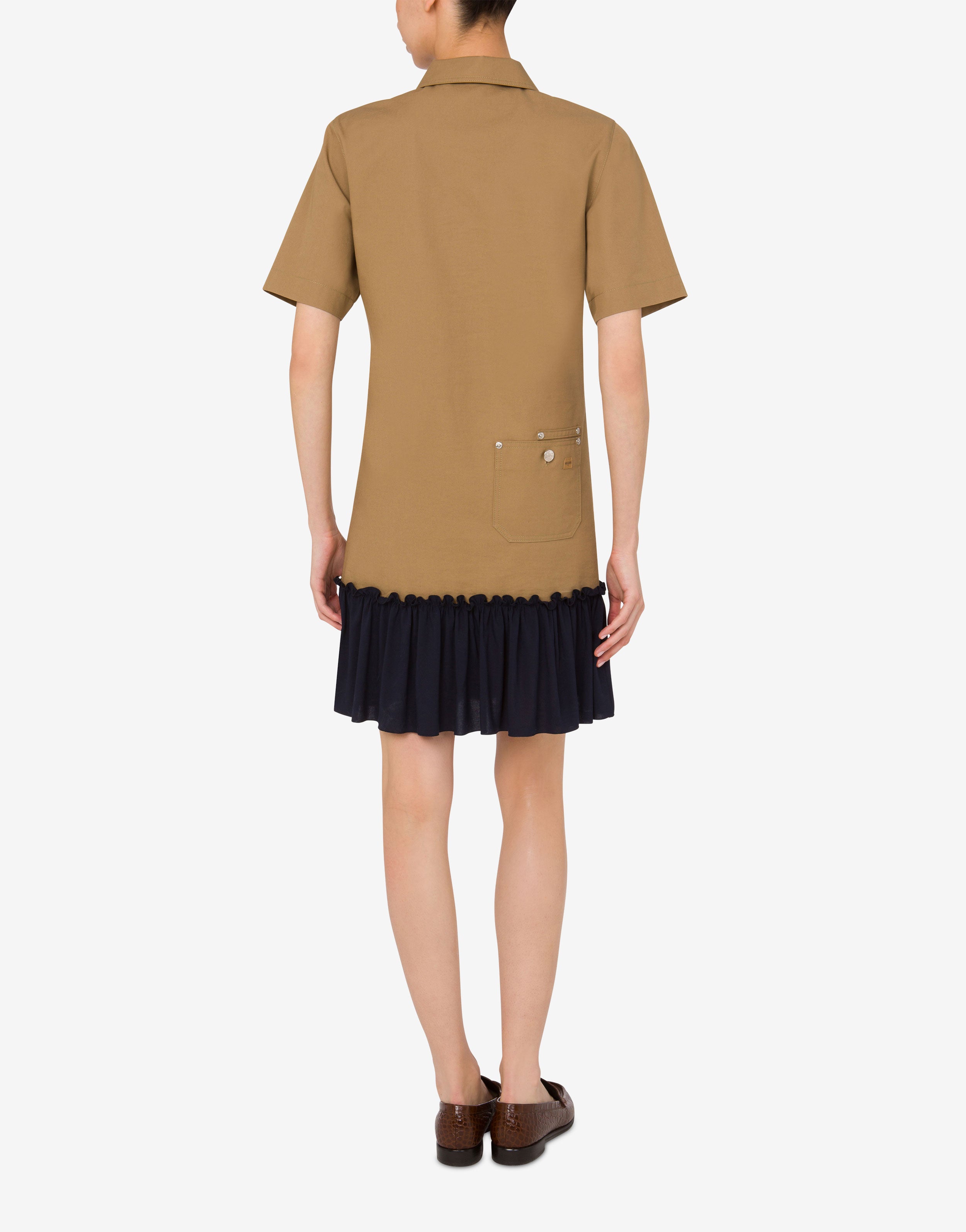 Cotton twill dress Moschino Jeans | Moschino