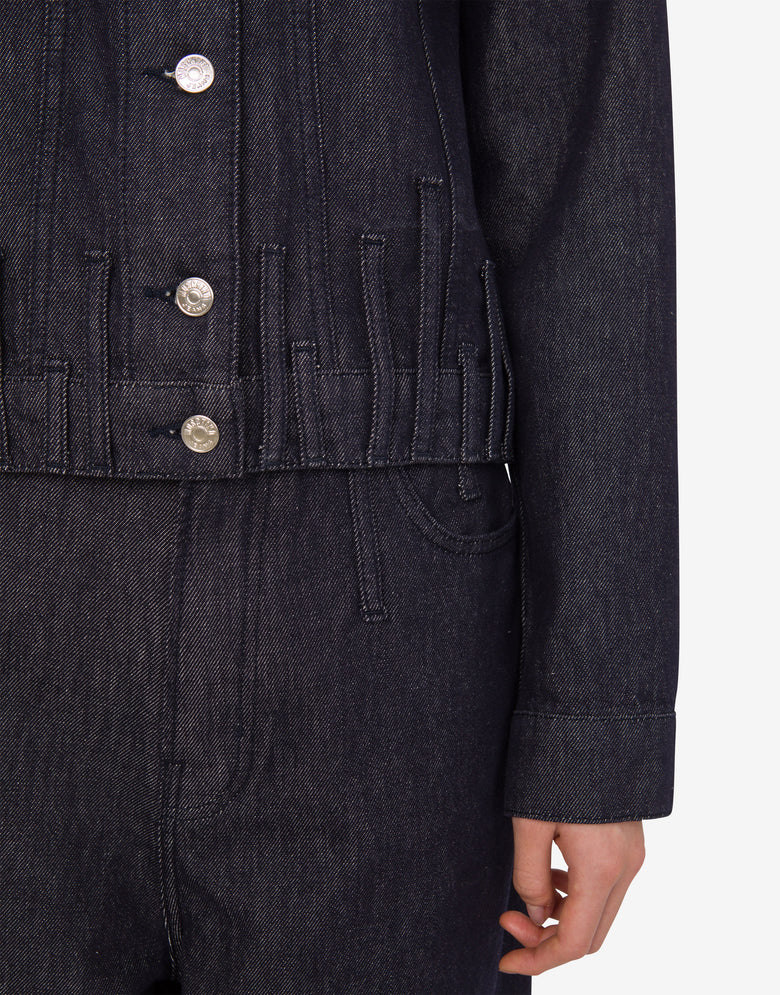 Cotton denim jacket Dark denim Moschino Jeans 3