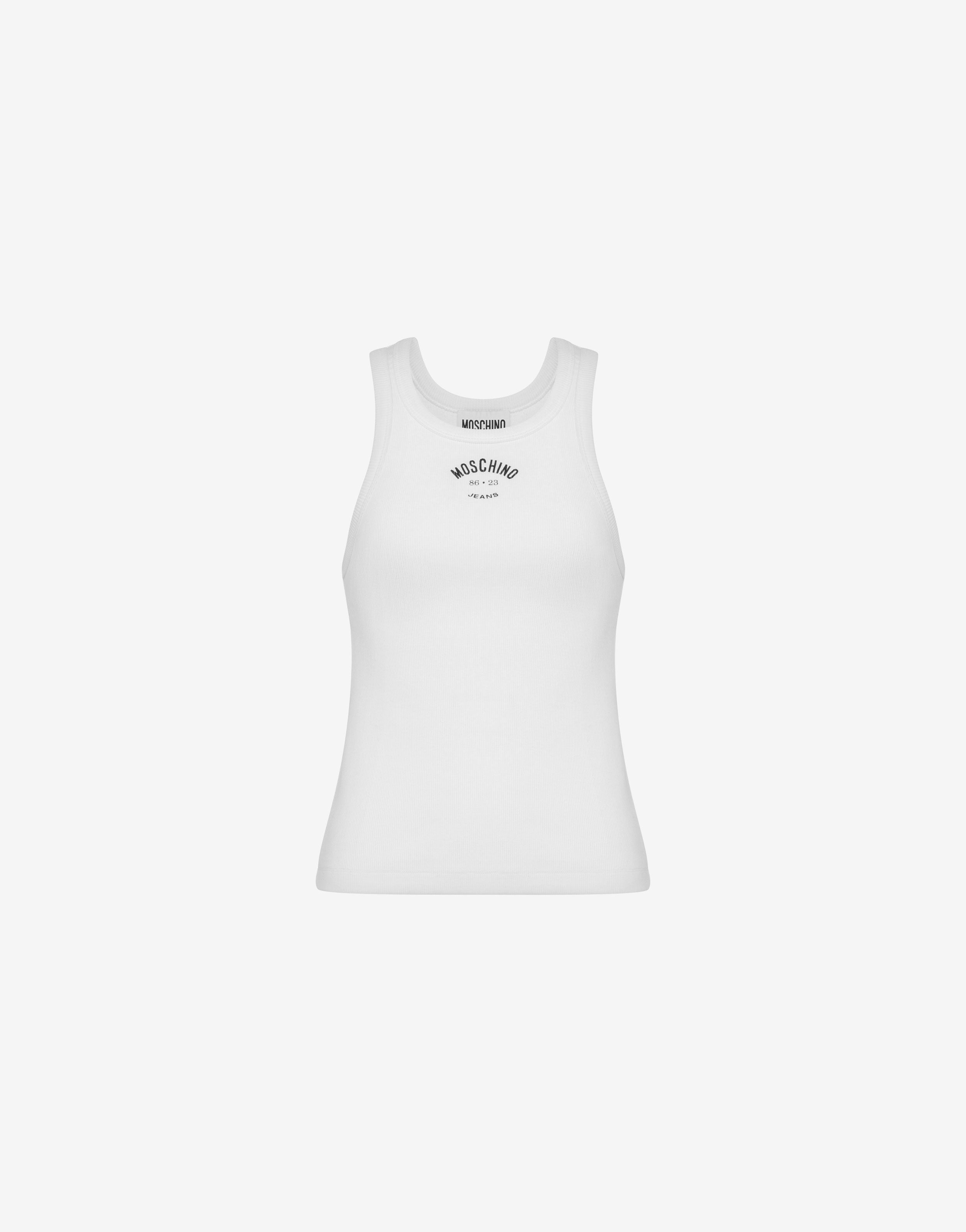 アウターその他 MOSCHINO JEANS Woman Waistcoat White 08813200 1002 MOSCHINO JEANS: Waistcoat woman - White | Moschino Jeans top