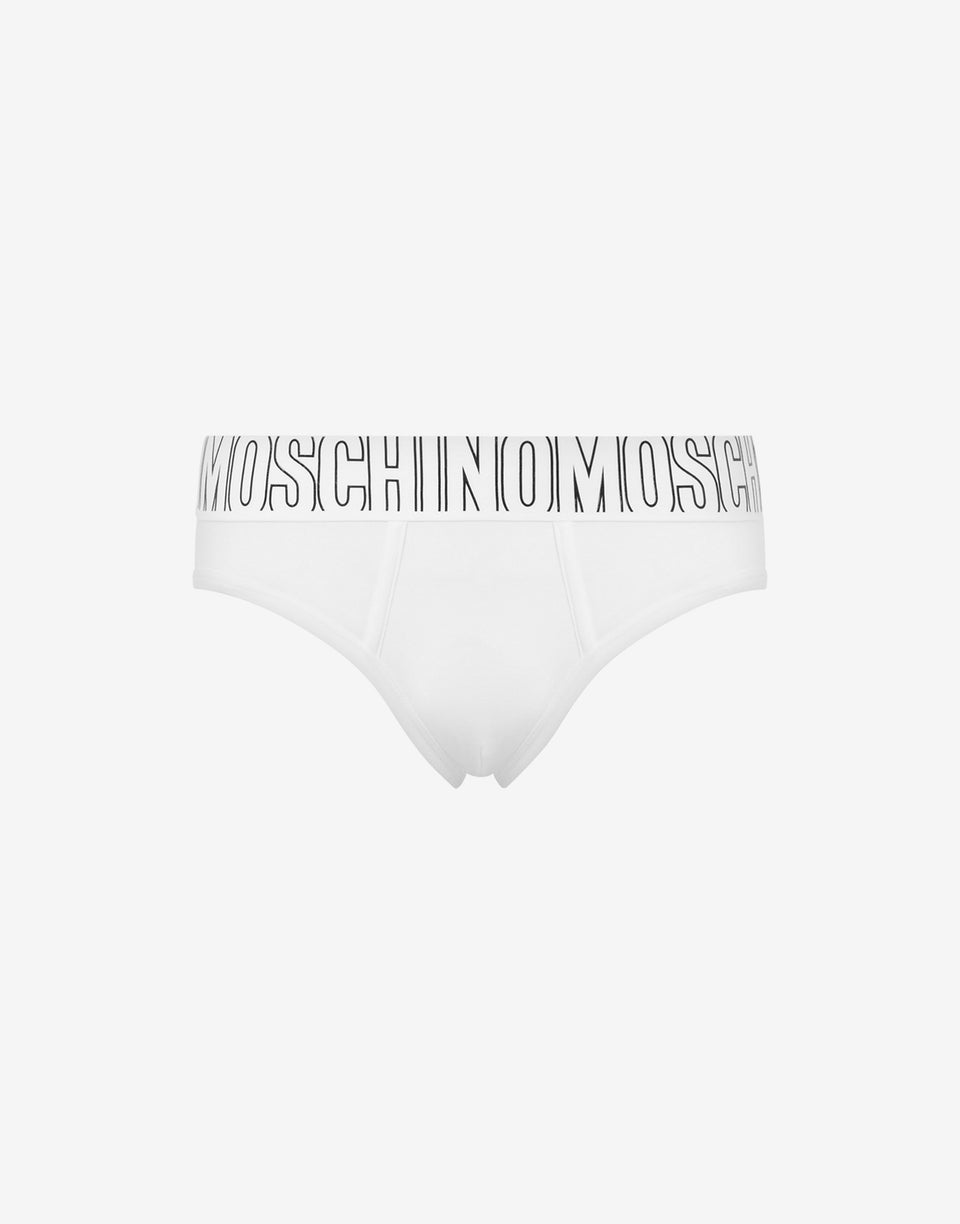 Slip en jersey stretch Rubber Blanc Moschino 0