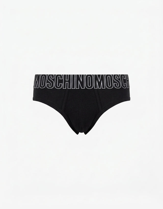 Slip in stretch jersey Rubber Black Moschino 0