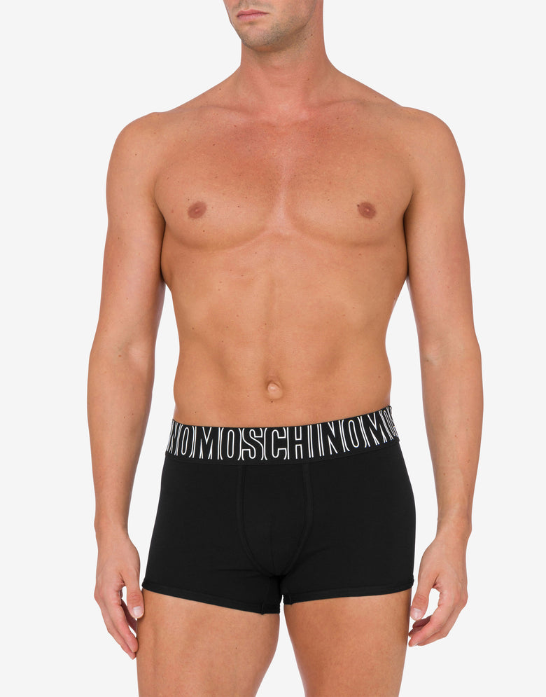 Calzoncillos de punto elástico de goma  Negro Moschino 1