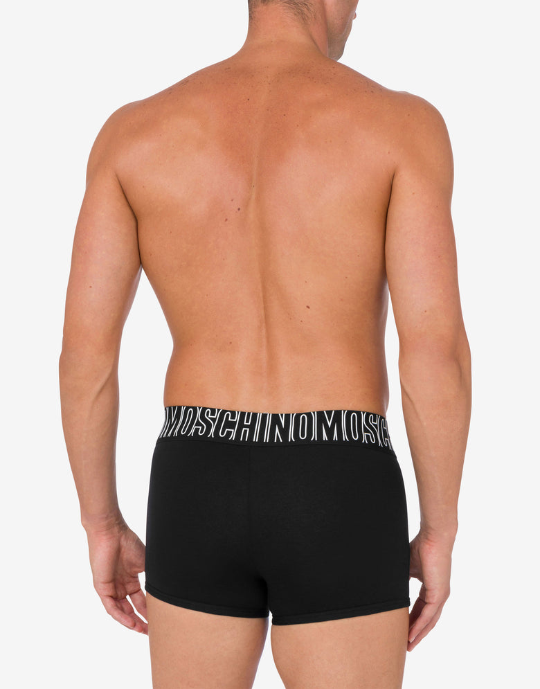Calzoncillos de punto elástico de goma  Negro Moschino 2