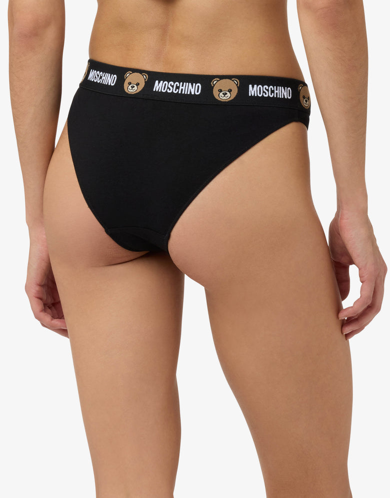 纯棉针织内裤 黑色 Moschino 2