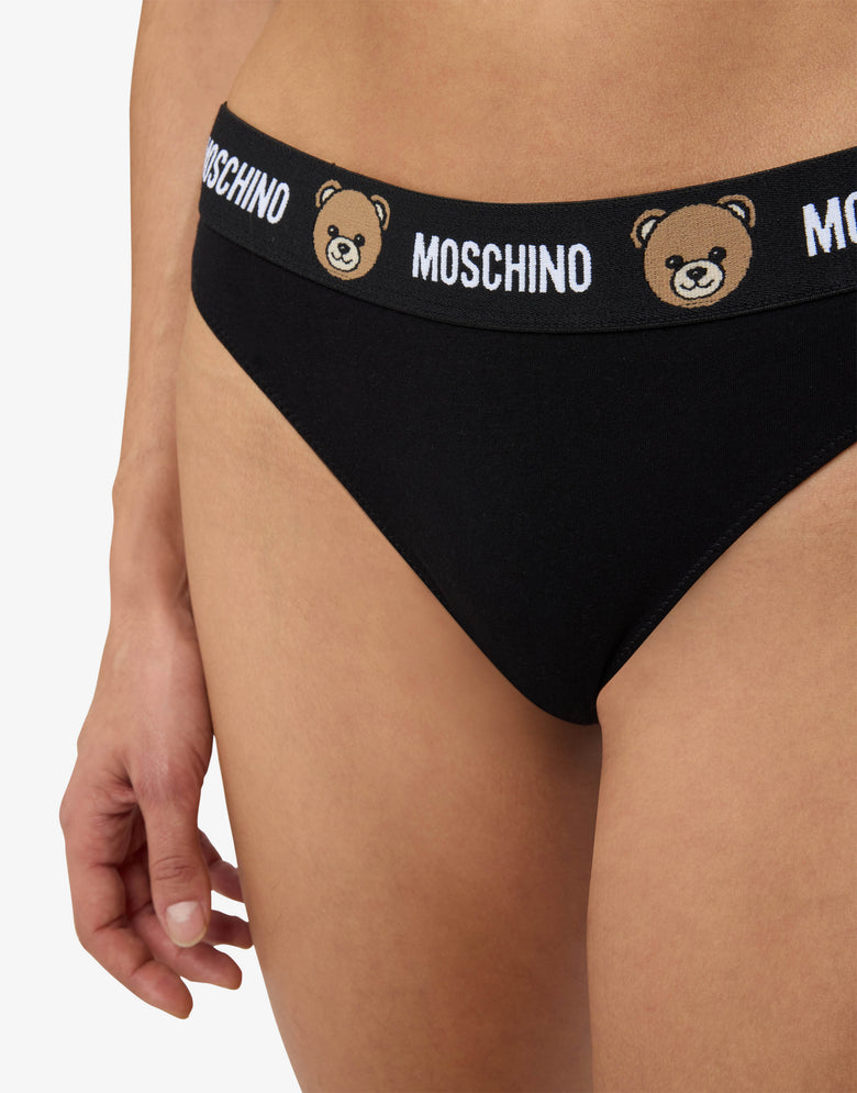 纯棉针织内裤 黑色 Moschino 3