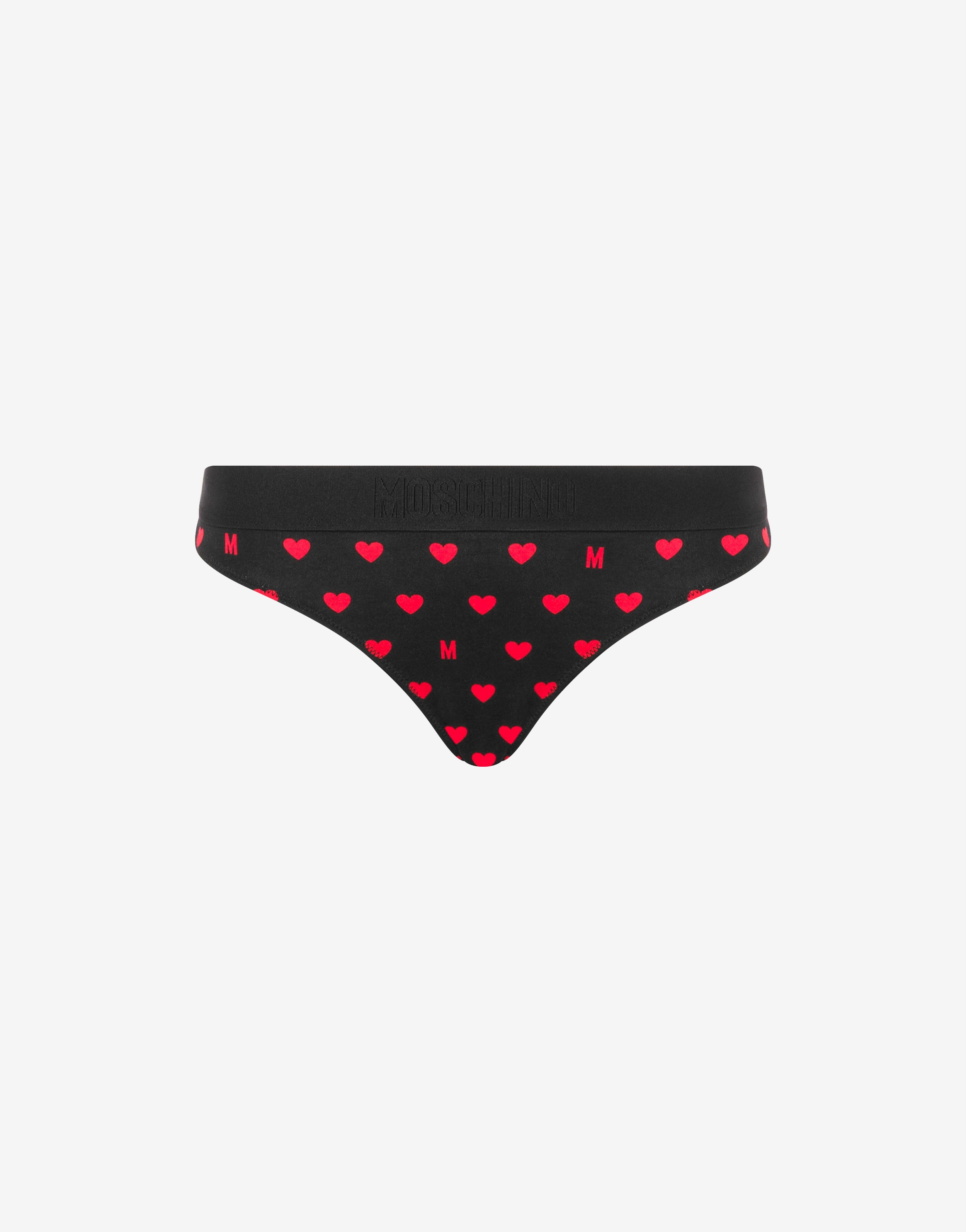 Slip in jersey di cotone stretch stampato
