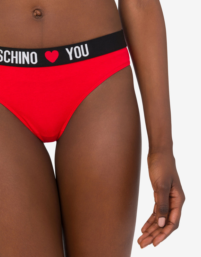 ストレッチ・コットン・ジャージー・ブリーフ3枚セット マルチカラー Moschino 3