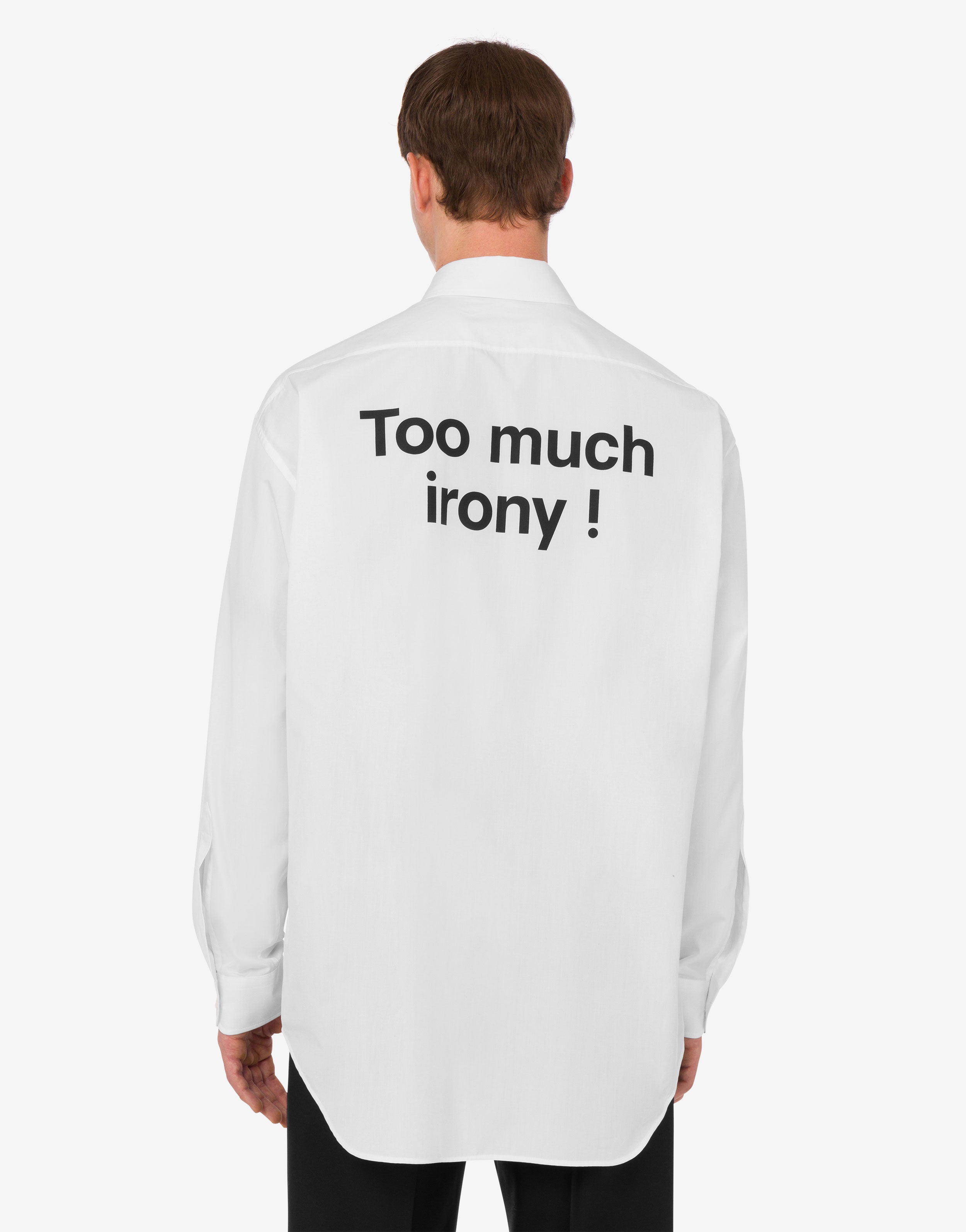 Cotton poplin shirt Archive | Moschino