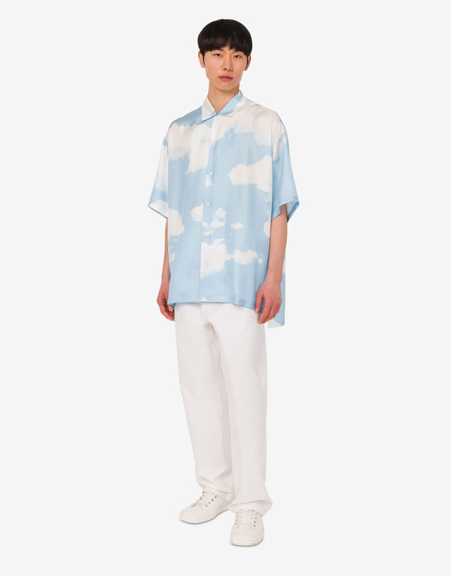 Cotton shantung pants White Moschino 1