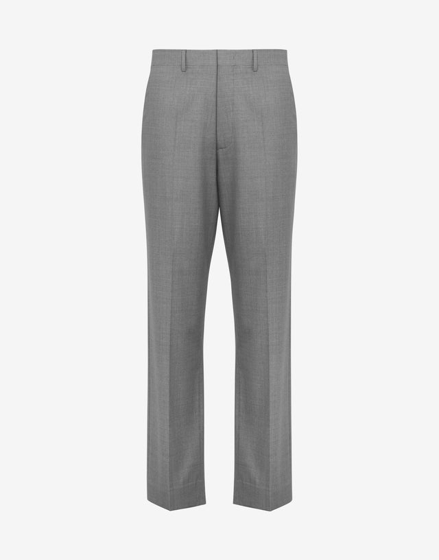 Wool canvas pants Grey Moschino 0