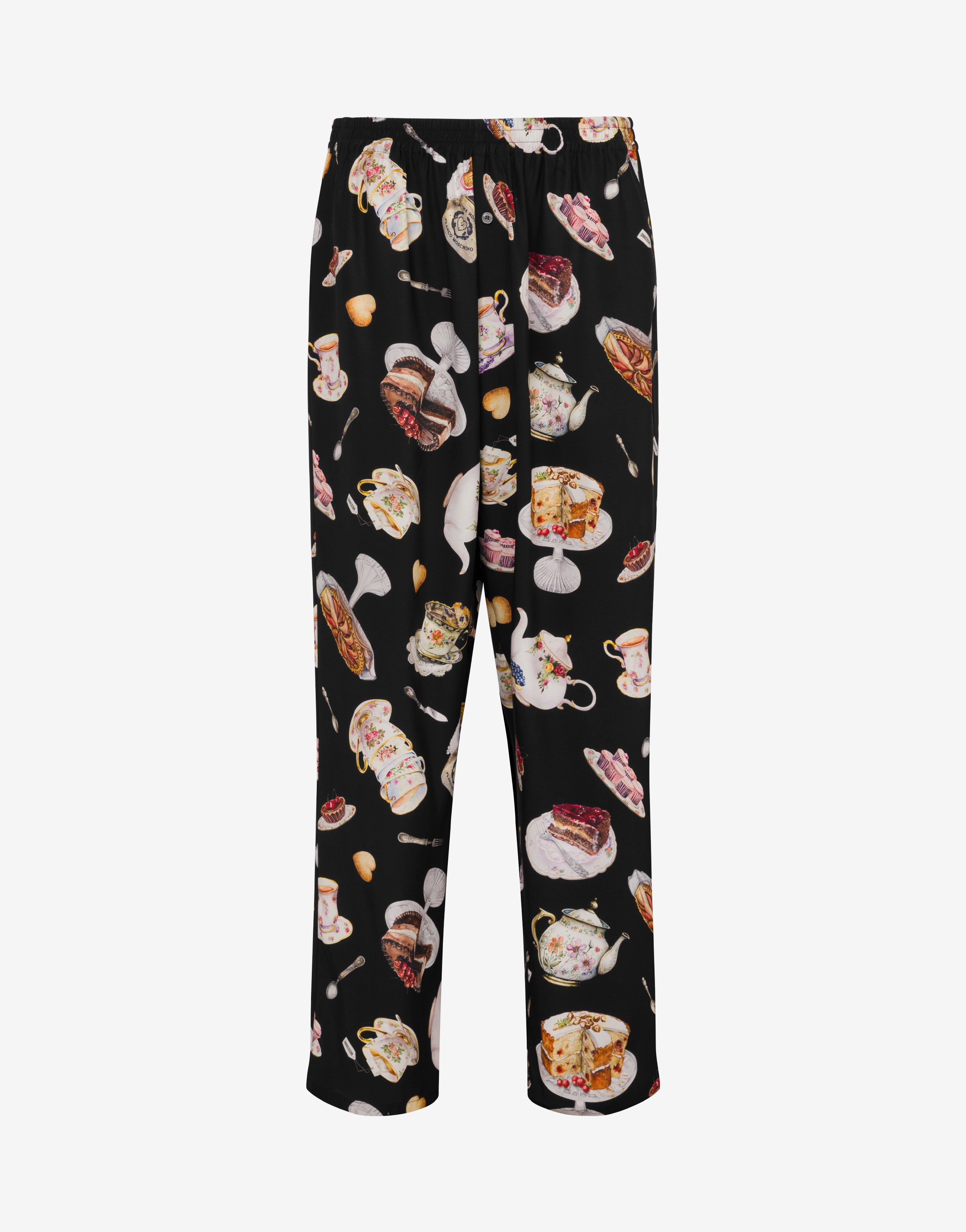 Pantalone in raso stampato