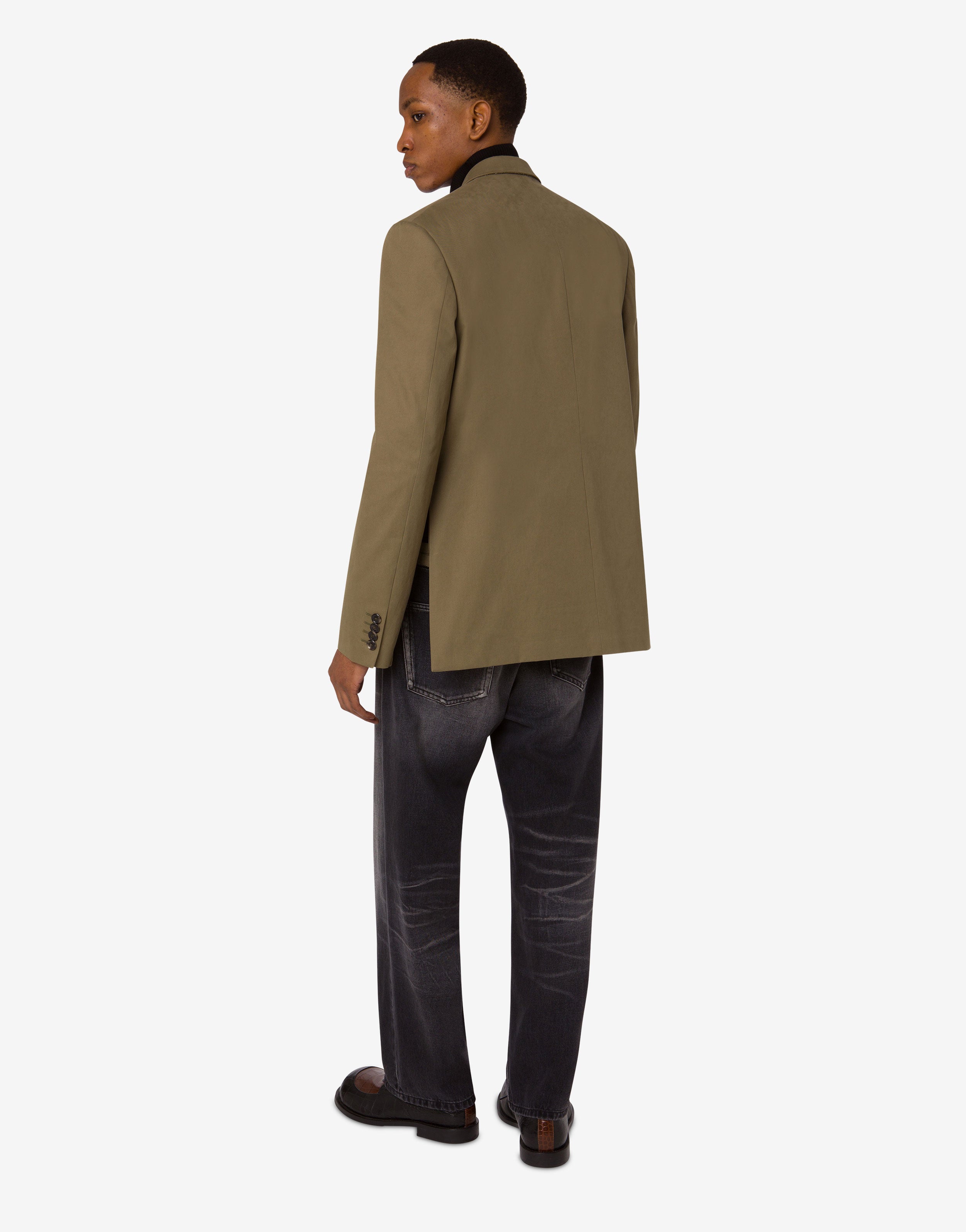 Cotton diagonal jacket | Moschino