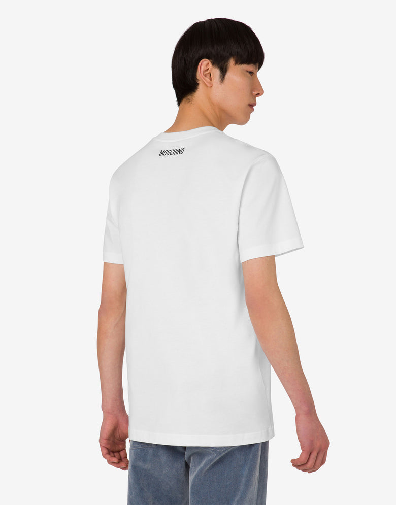 有机棉针织 T 恤Archive 白色 Moschino 3