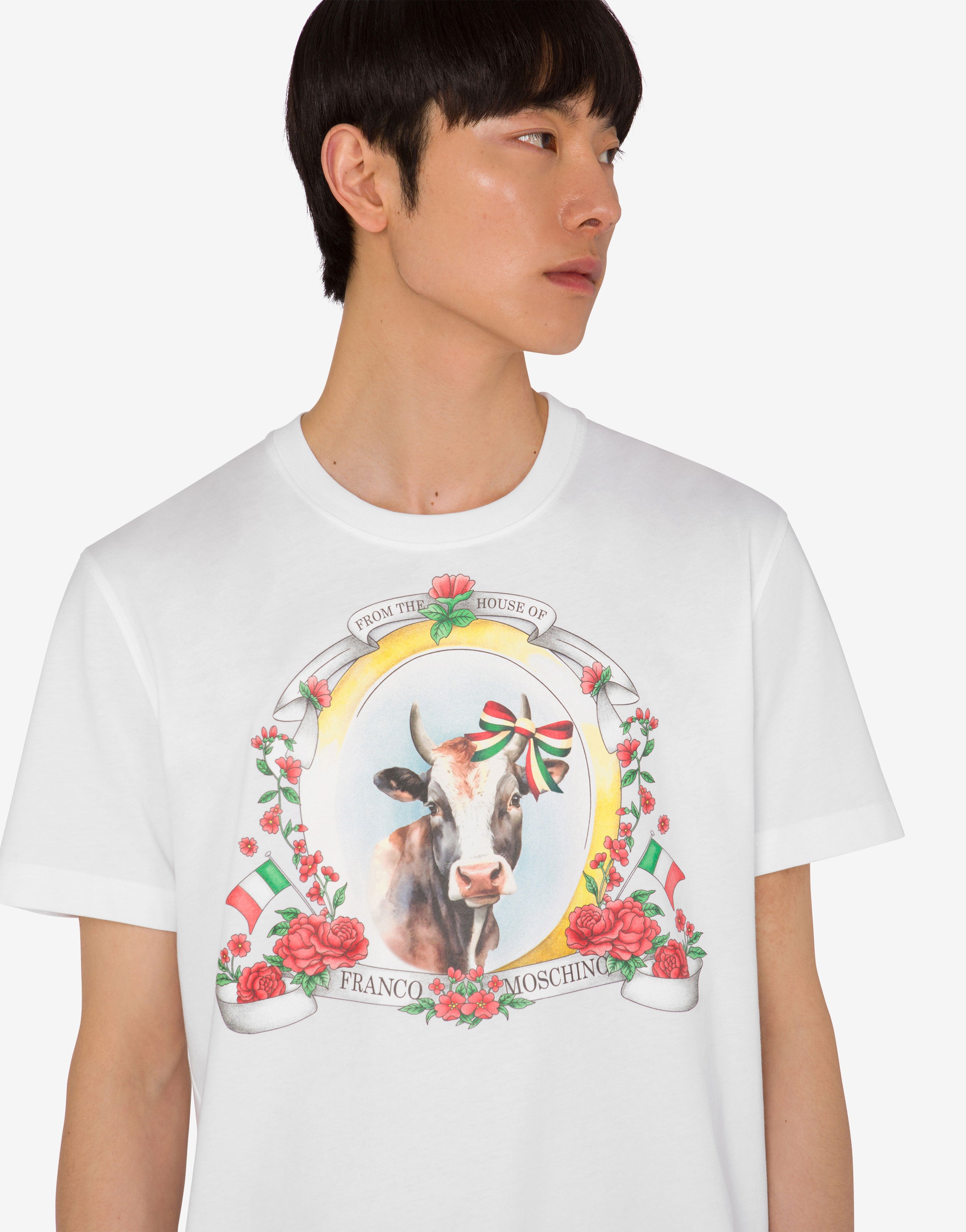 Organic cotton jersey T-shirt Archive | Moschino