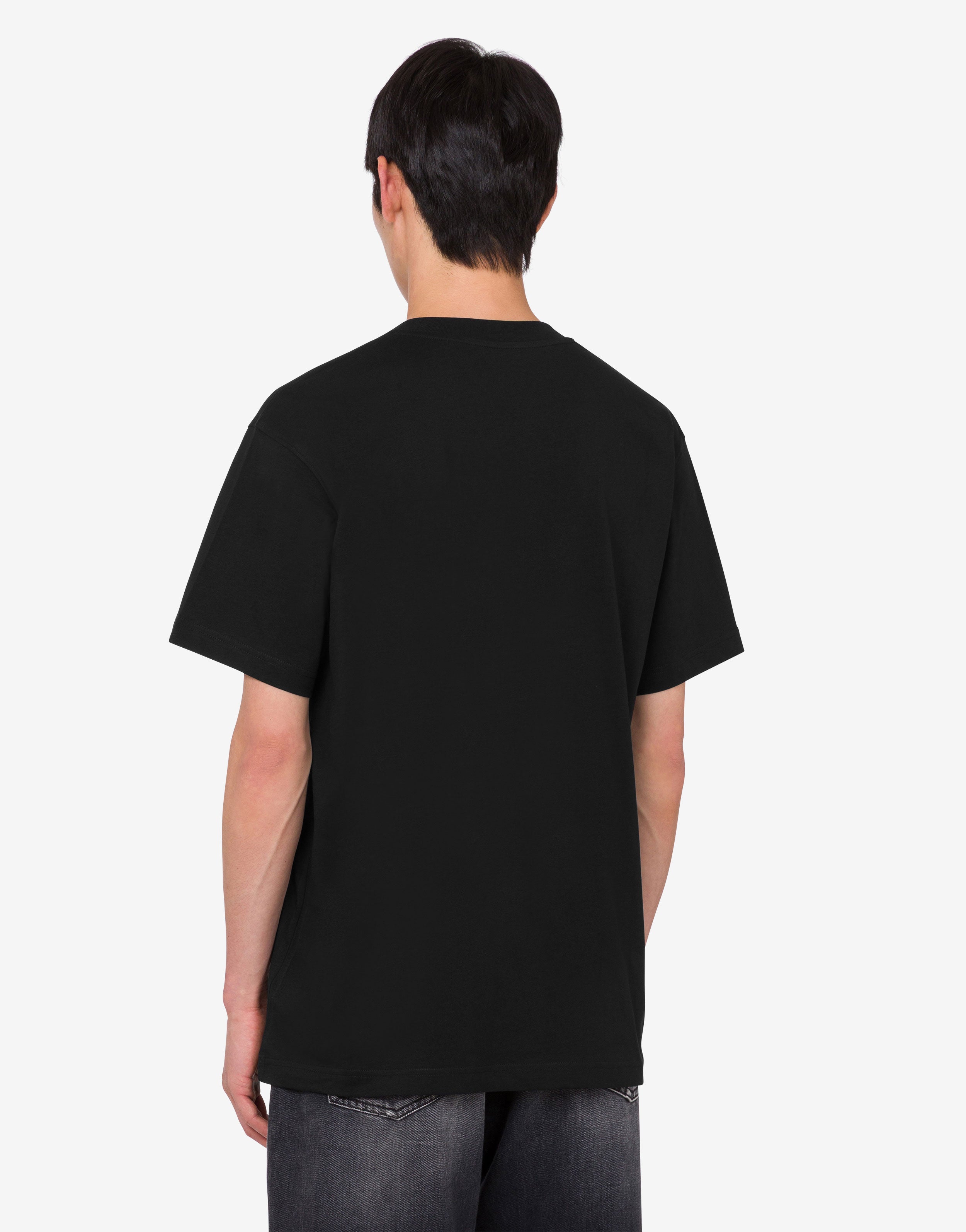 ahaha Moschino チープ＆シック　Tシャツ袖シルク　サイズM Printed organic cotton jersey T-shirt | Moschino