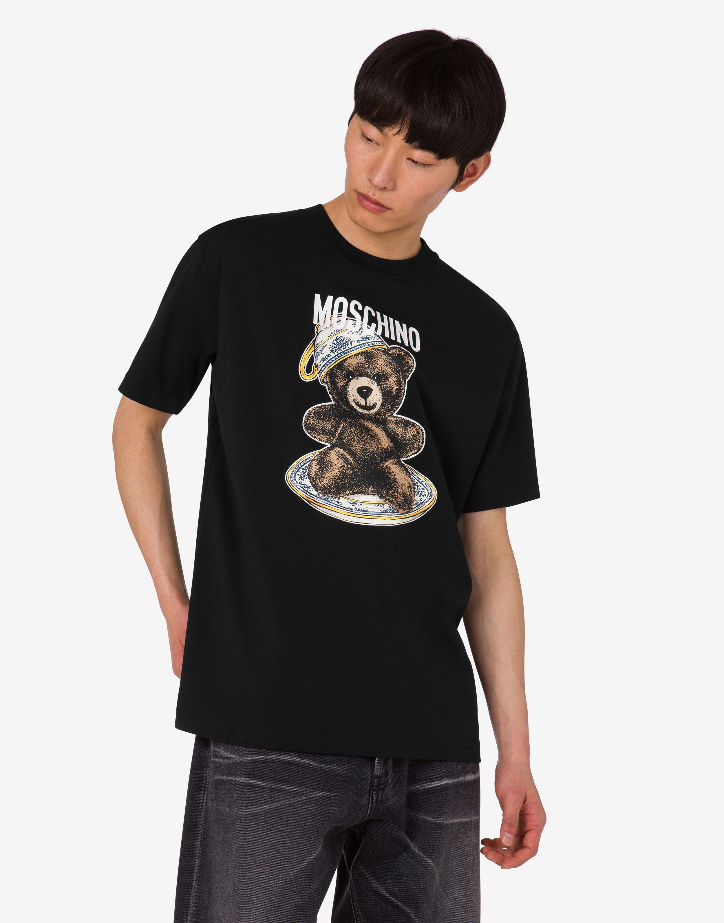 Tシャツ・カットソー Moschino Moschino Teddy Bear Organic Jersey T-Shirt Organic Jersey T-shirt Moschino Teddy Bear | Moschino