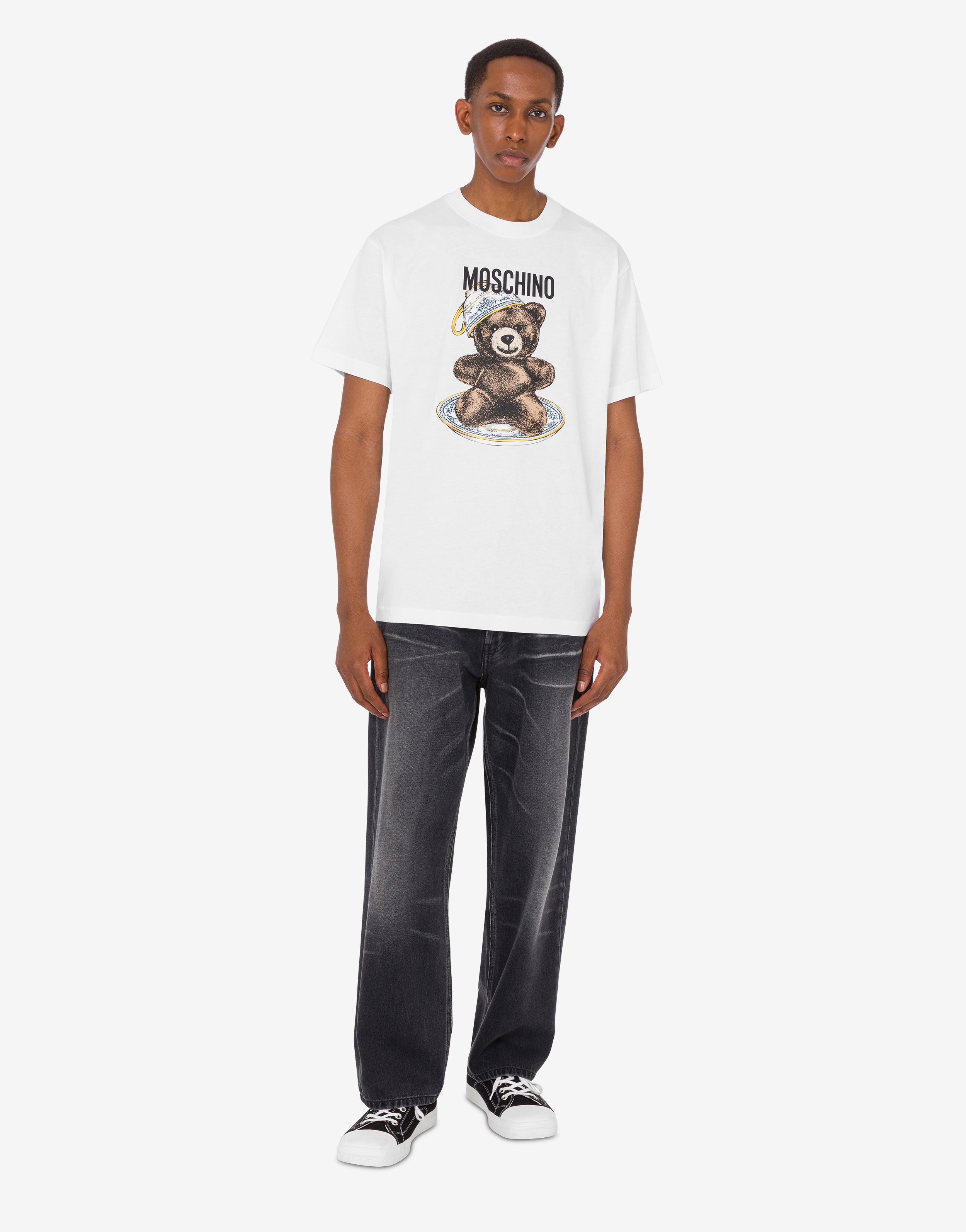 Organic cotton jersey T-shirt Moschino Teddy Bear | Moschino