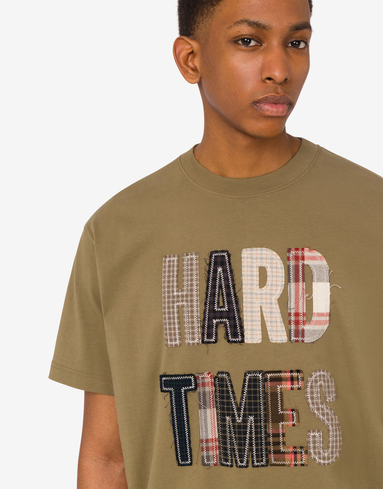 T-shirt en jersey de coton biologique brodé Tobacco Moschino 4