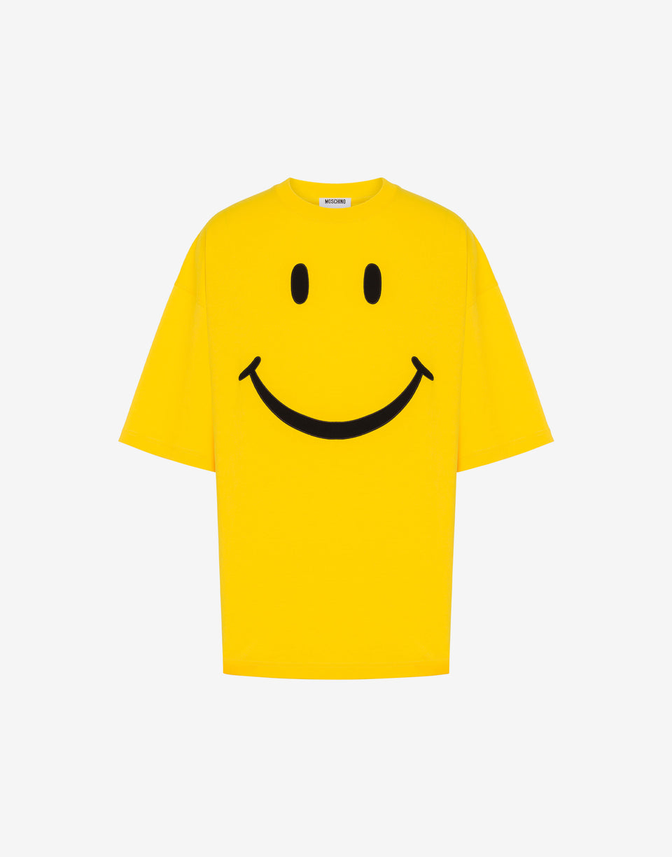T-Shirt aus Bio-Baumwoll-Jersey Smiley® Gelb Moschino 0