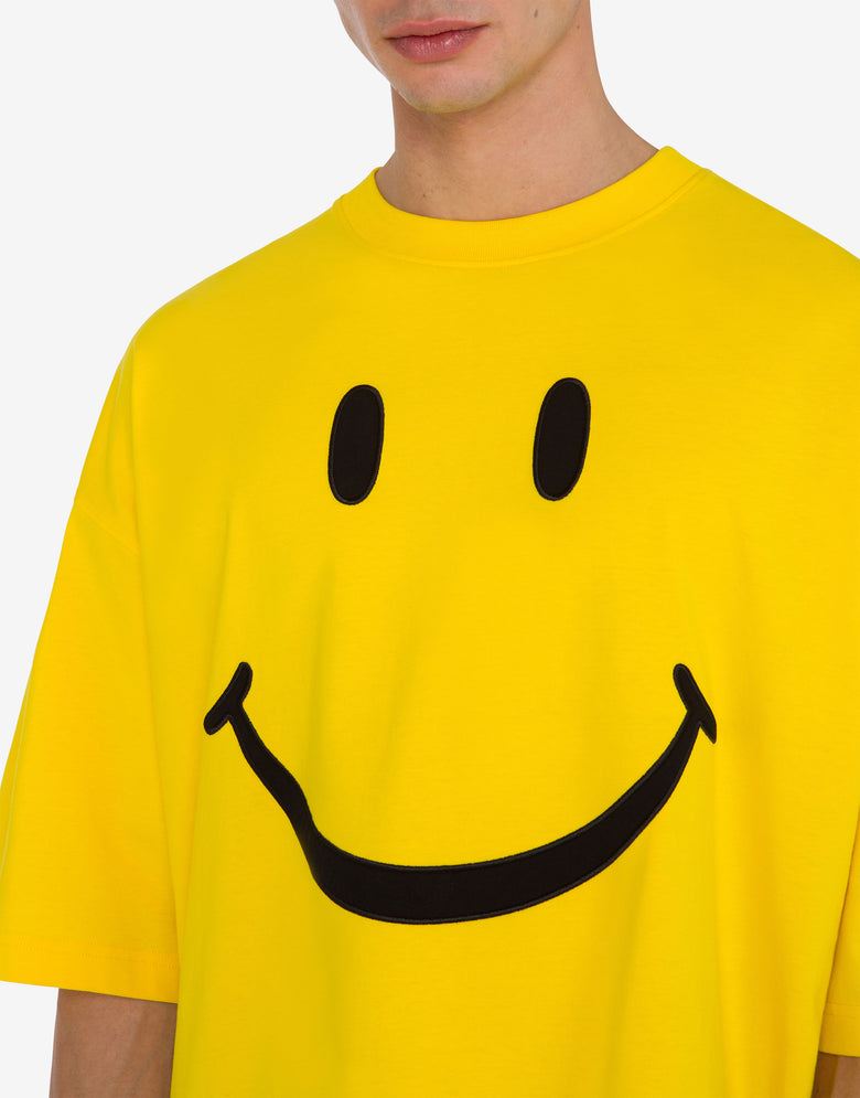 T-Shirt aus Bio-Baumwoll-Jersey Smiley® Gelb Moschino 4