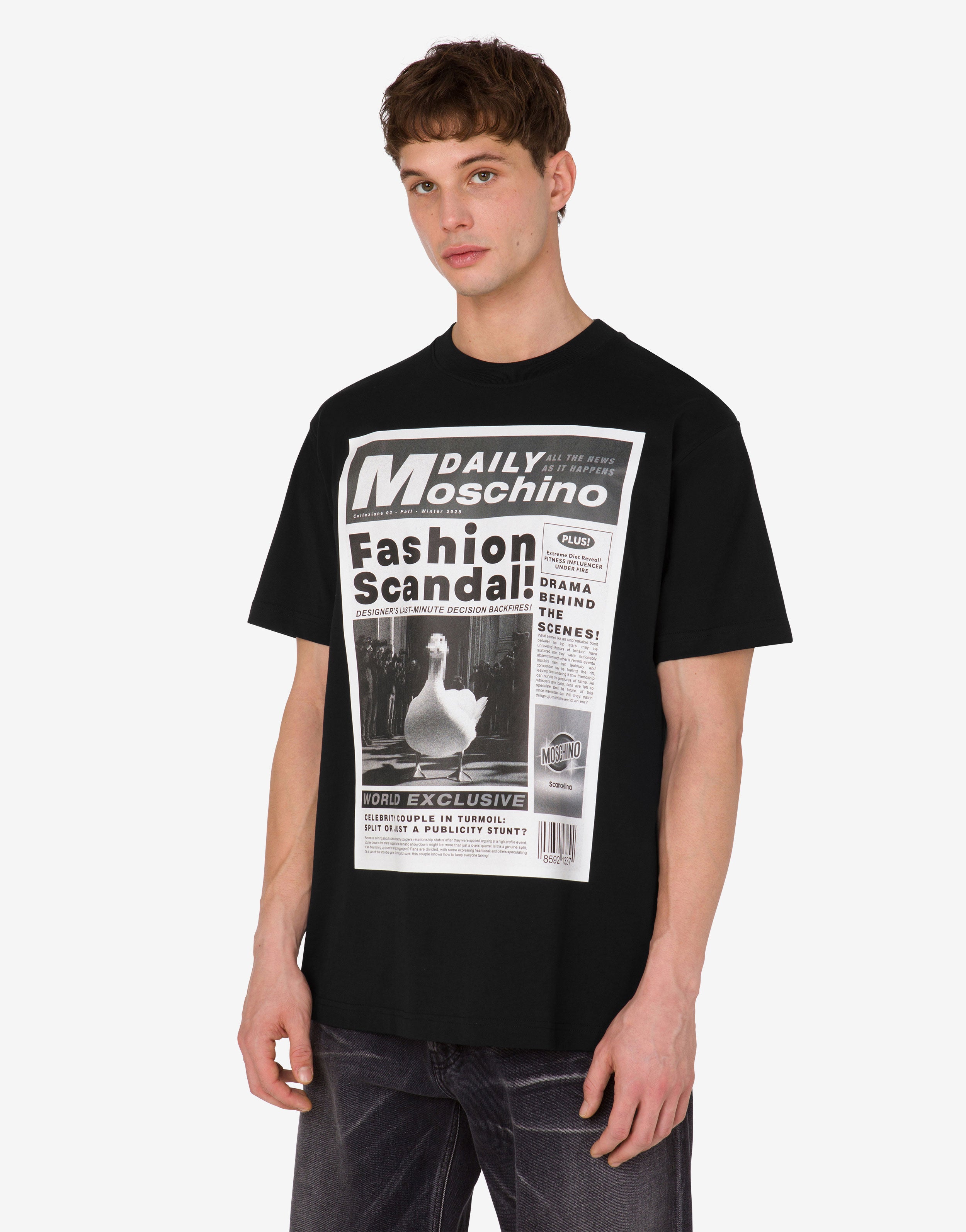 Moschino★アーカイブプリント オーガニックコットン Tシャツ Organic cotton jersey T-shirt Archive | Moschino