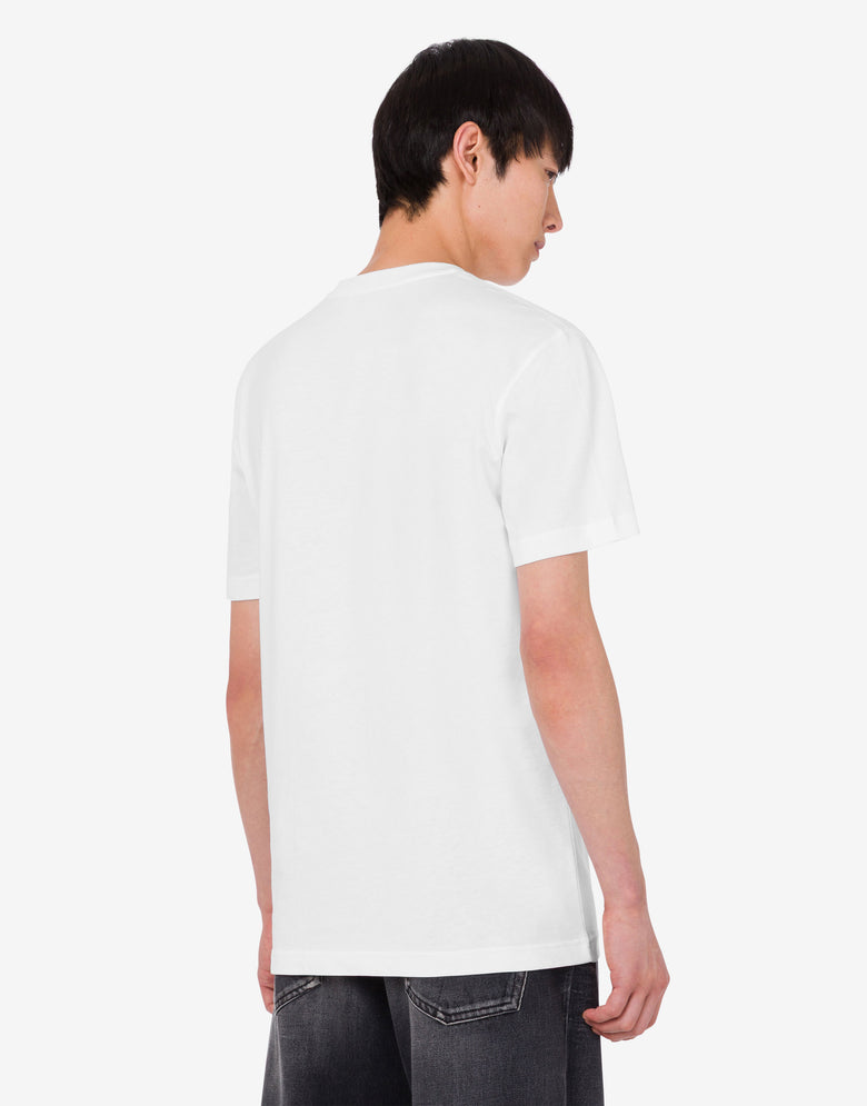 绣花有机棉针织 T 恤 白色 Moschino 3
