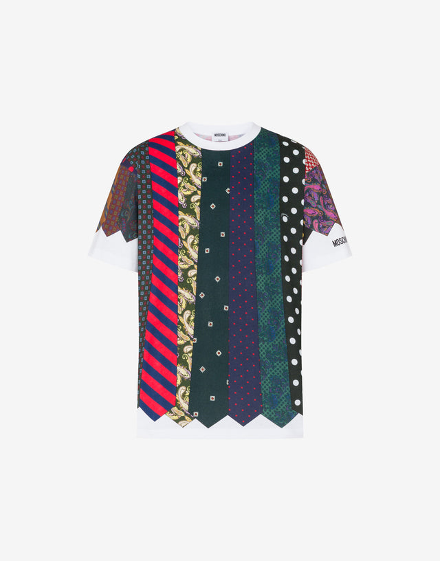 Organic cotton jersey T-shirt Archive Multicoloured Moschino 0