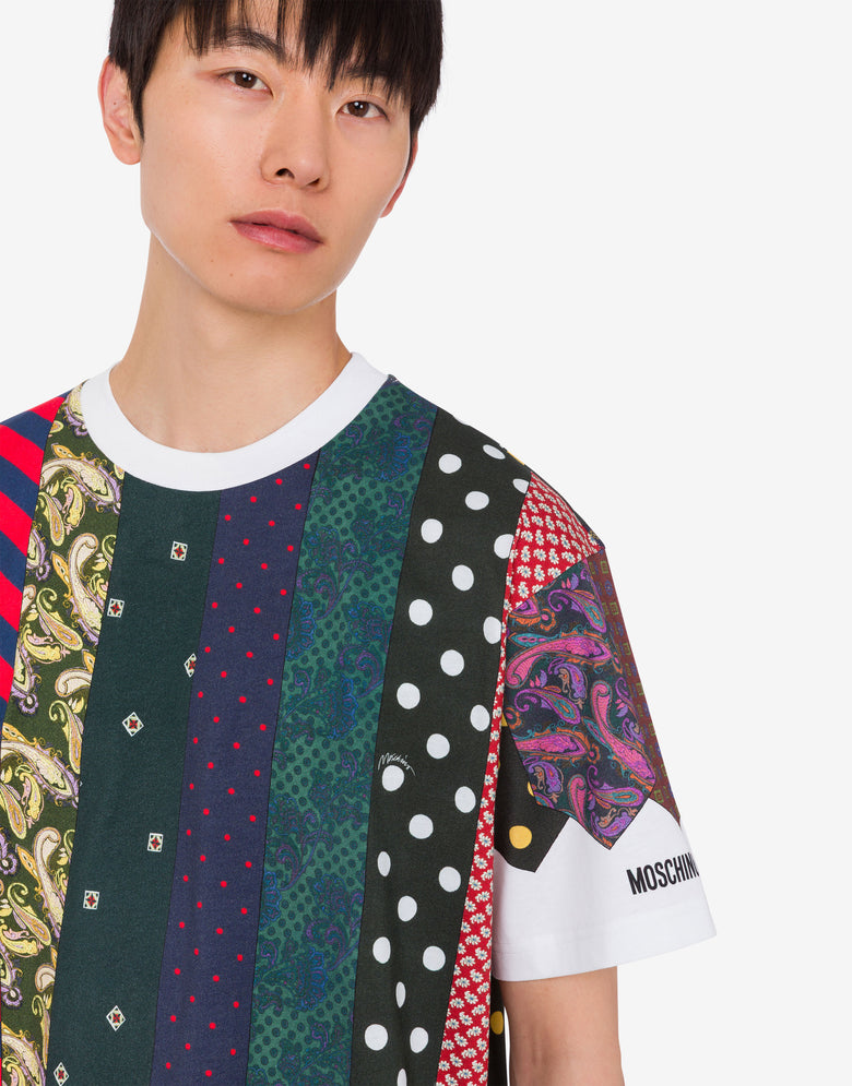 有机棉针织 T 恤 Archive 彩色 Moschino 4