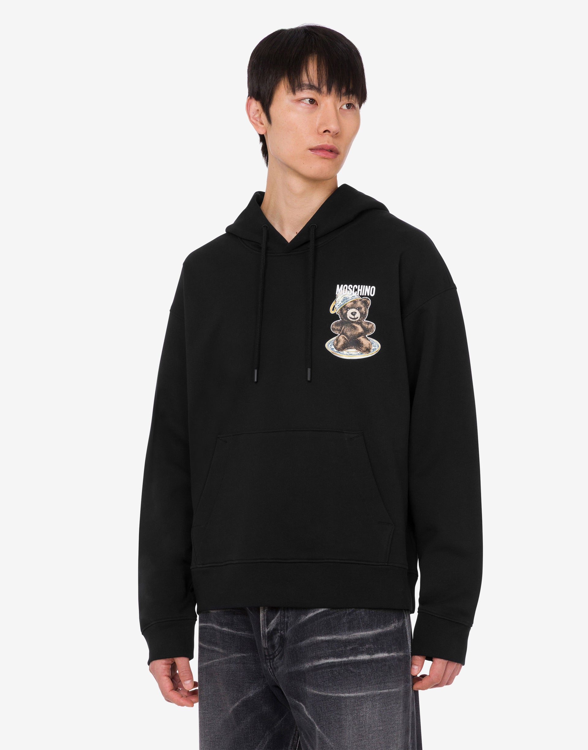 Moschino Teddy Bear Organic Cotton Sweatshirt Moschino