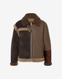 Peau de mouton mélangée à du shearling