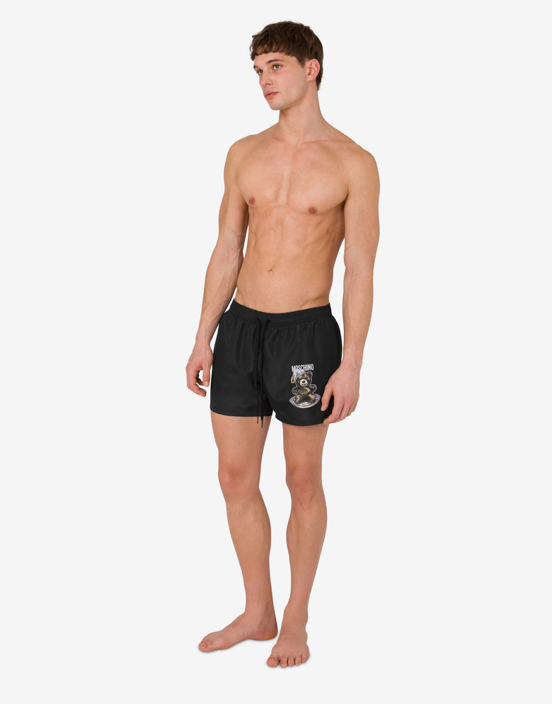 Nylon beach boxer shorts Moschino Teddy Bear Black Moschino 1