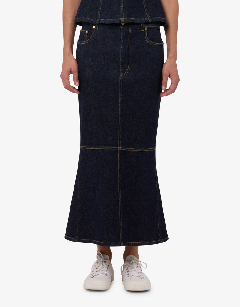 Stretch-Jeansrock  Denim dunkel Moschino 1