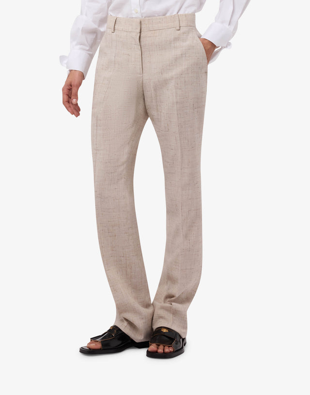 粗花呢长裤 浅褐色 Moschino 1