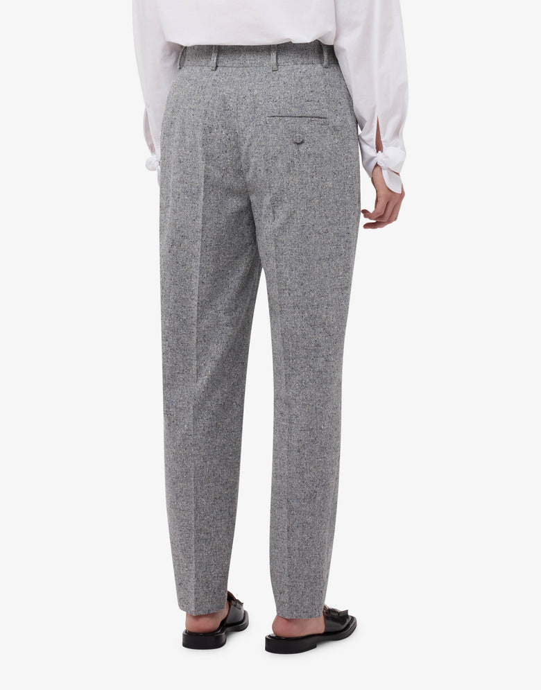 Tweed pants Grey Moschino 1