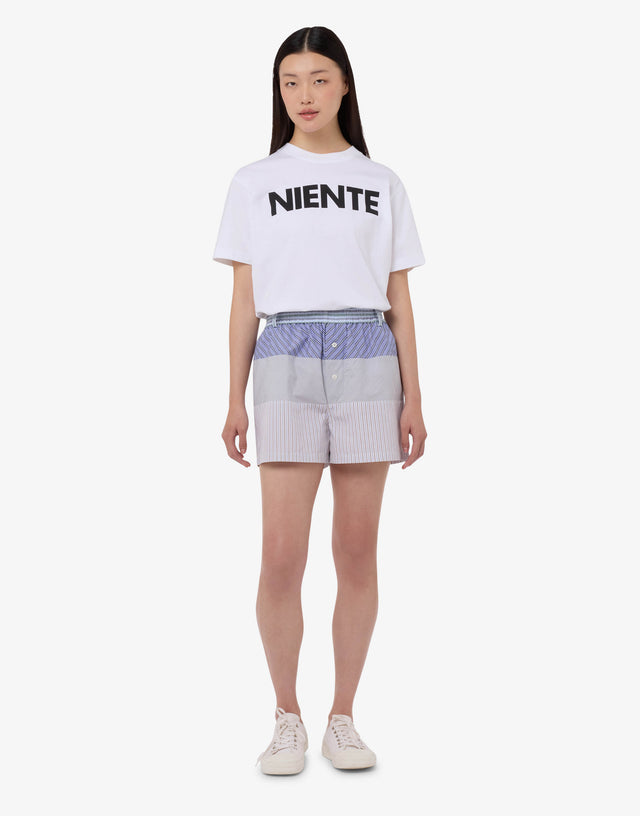 印花棉府绸短裤 天蓝色 Moschino 0