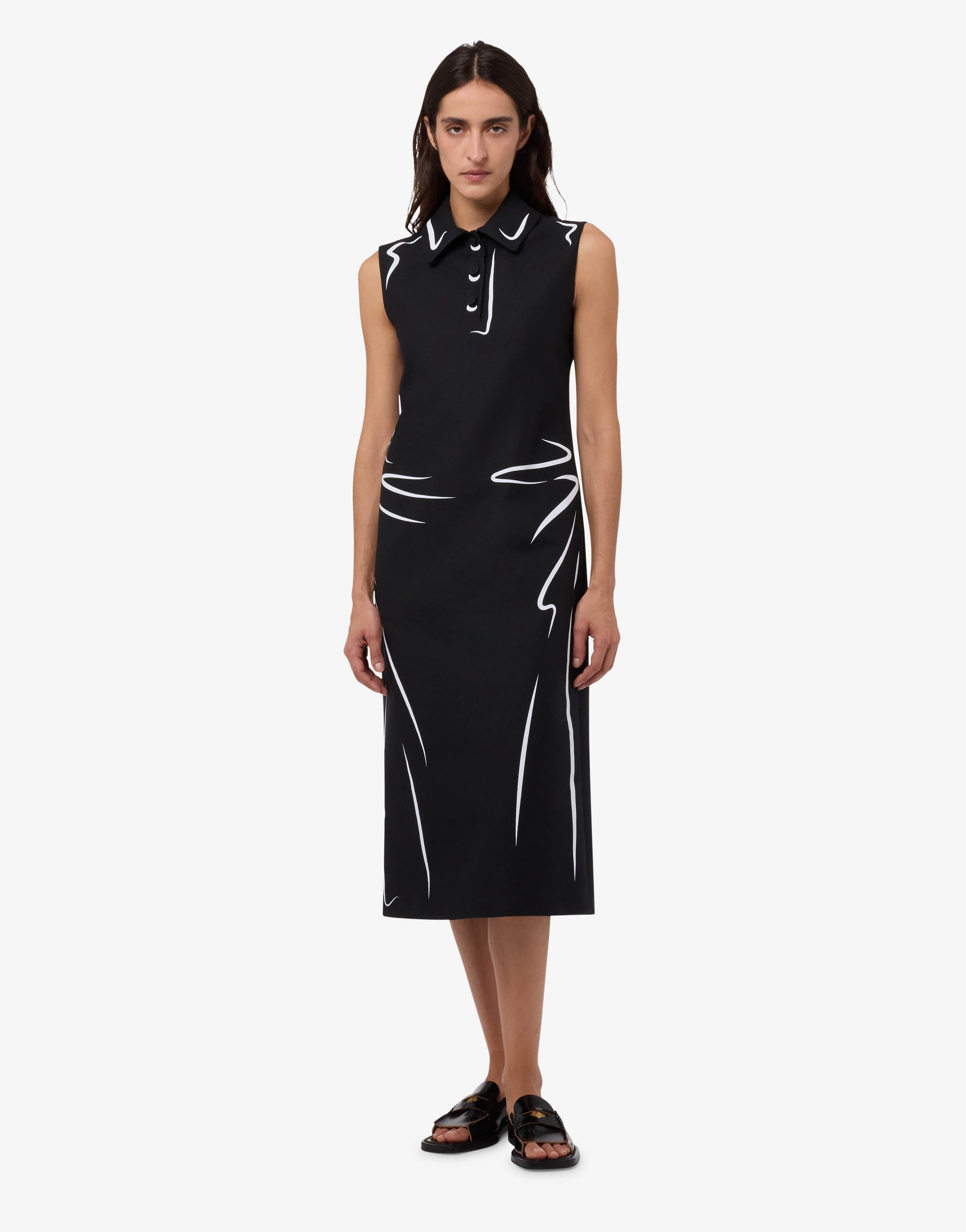 Kleid aus bedrucktem Baumwollstoff