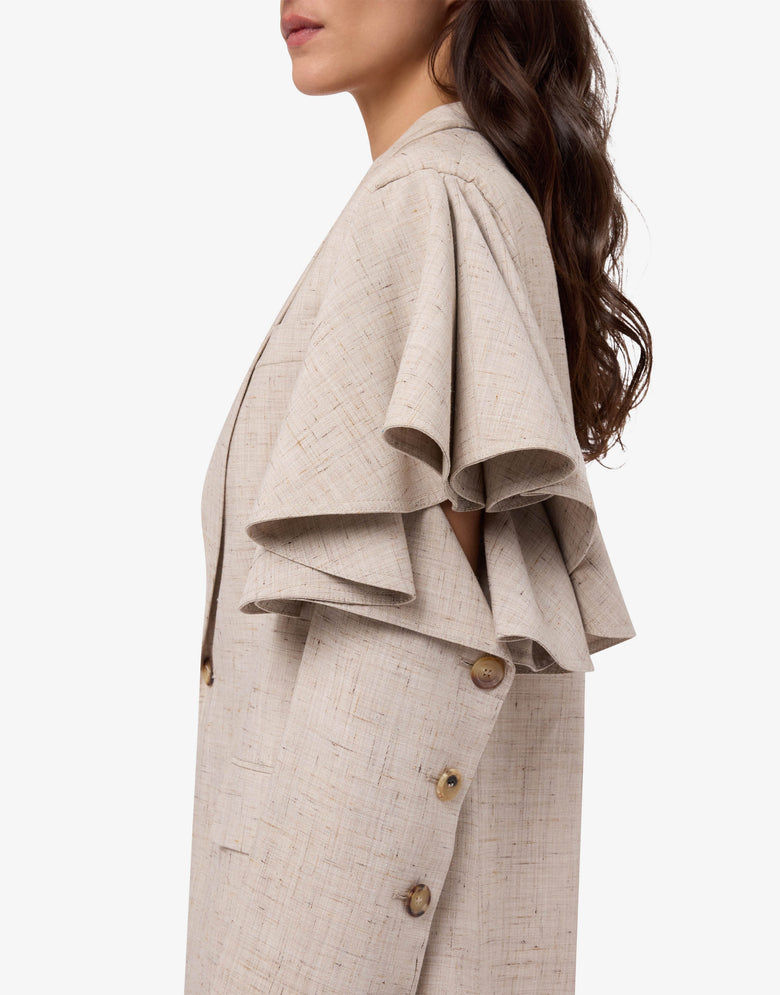 Tweedjacke Hellbeige Moschino 2