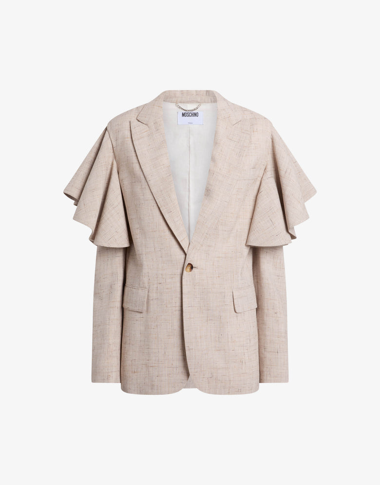 Tweedjacke Hellbeige Moschino 3