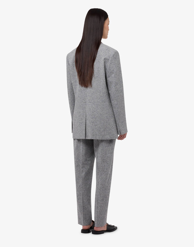 刺绣粗花呢外套 灰色 Moschino 1