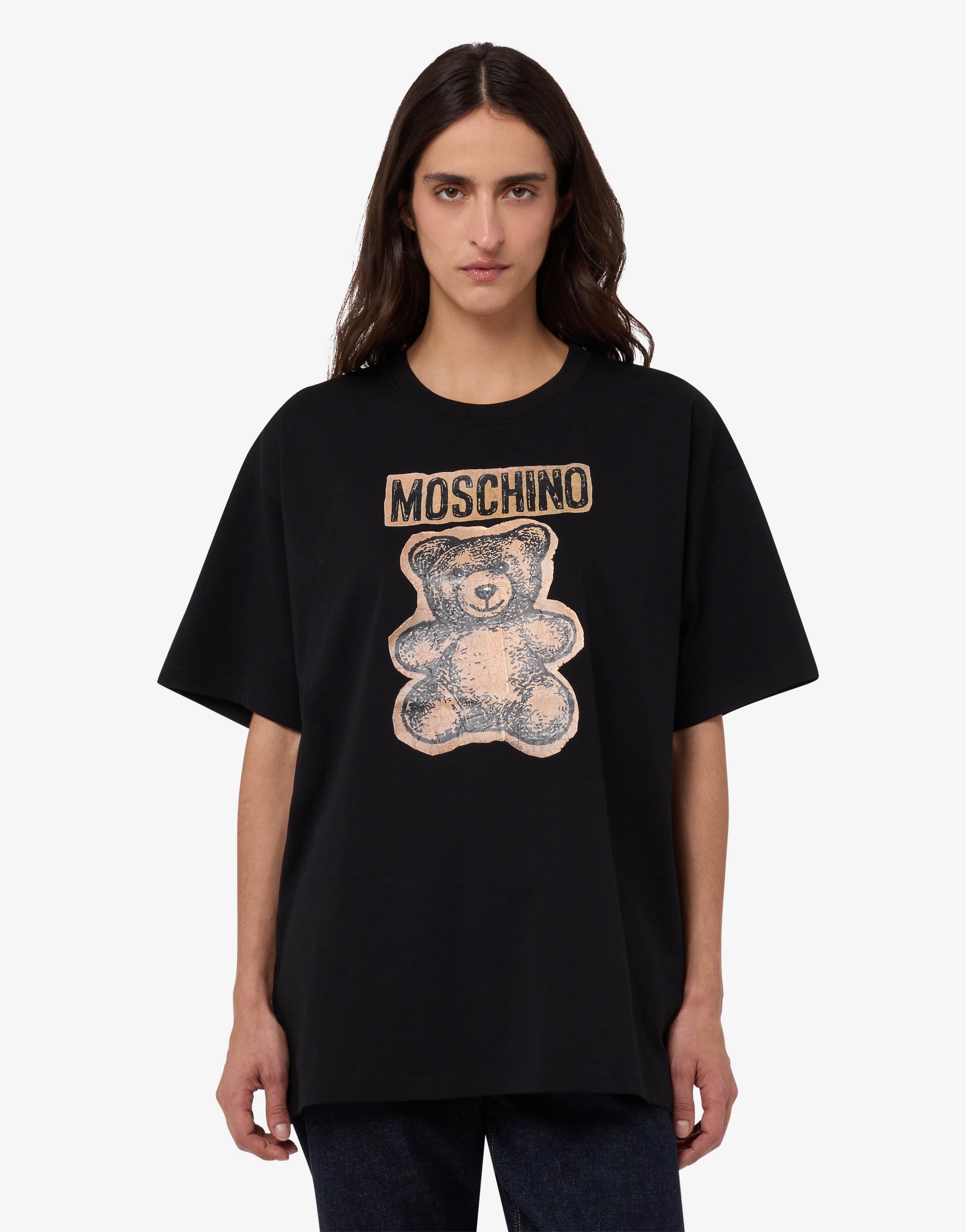 オーガニックコットンジャージーTシャツ Moschino Teddy Bear