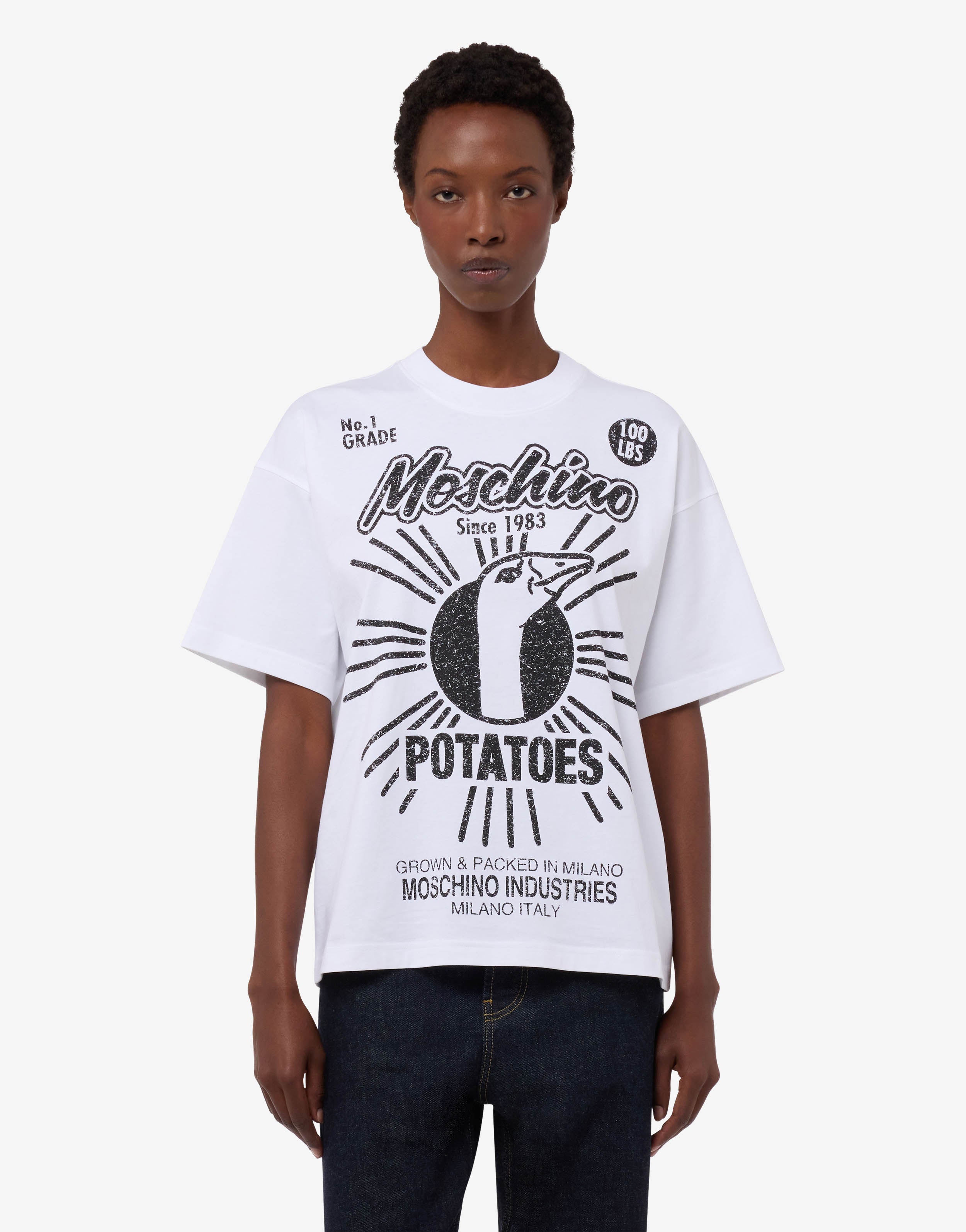 モスキーノ  ティーシャツ MOSCHINO(モスキーノ) MOSCHINO スマイルTシャツ 通販 | セレクト