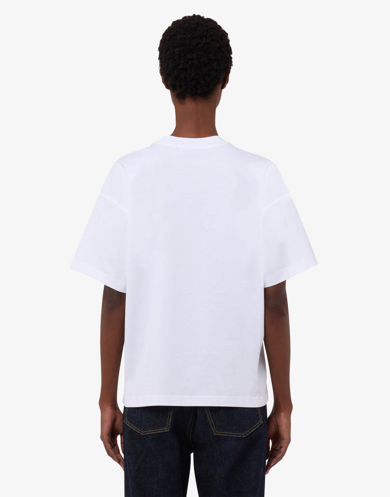 Printed organic cotton jersey T-shirt White Moschino 1