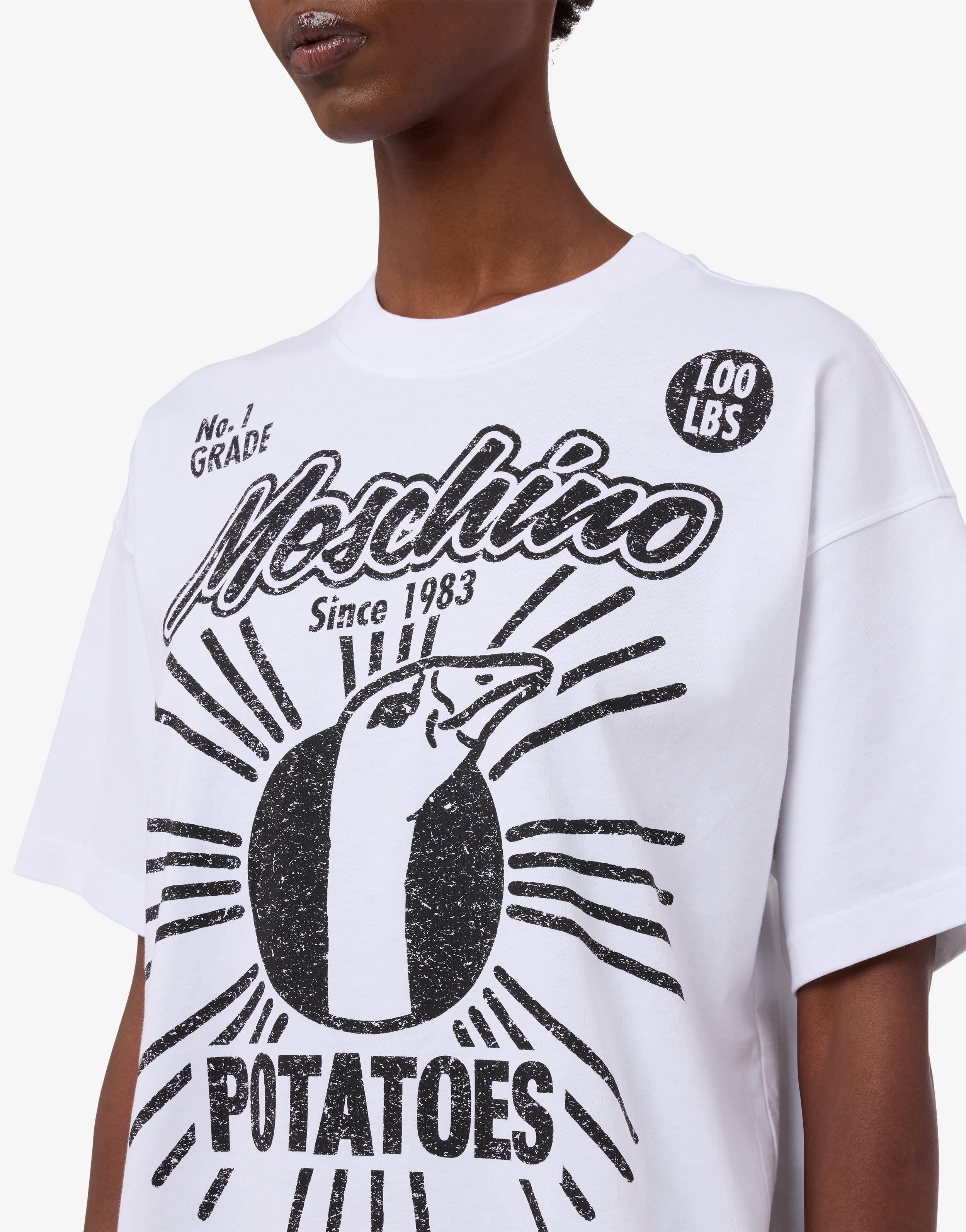 Printed organic cotton jersey T-shirt | Moschino